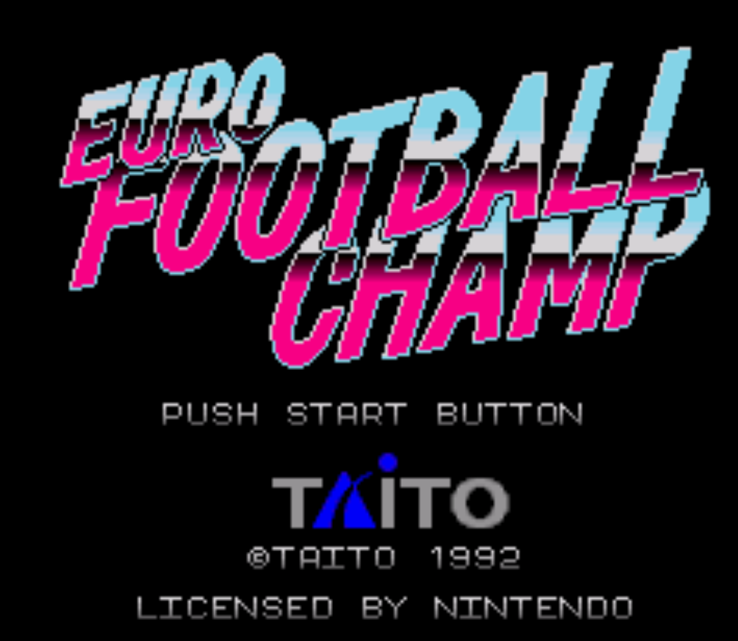 Euro Football Champ Title screen